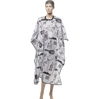 Пеньюар для стрижки на крючках BARBER 128 х 150 см DEWAL AE02W